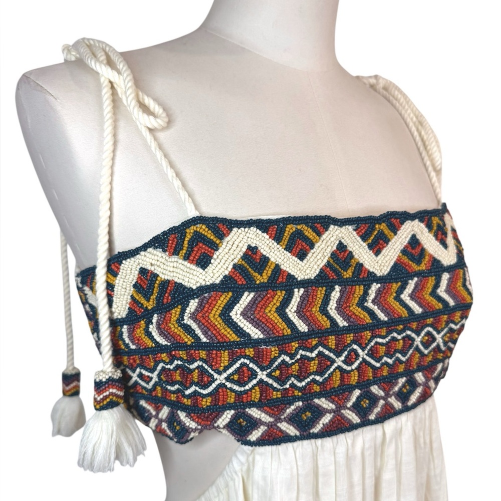 Free People Phoenix Beaded Maxi Boho Dress size M - Picture 11 of 16